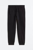 H & M - Regular Fit Cotton Sweatpants - Black