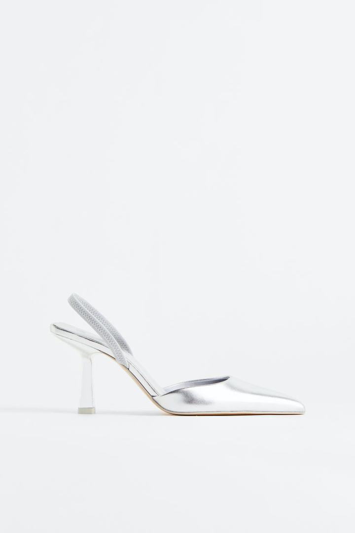 H & M - Slingbacks - Silver
