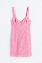 H & M - Sleeveless Bodycon Dress - Pink