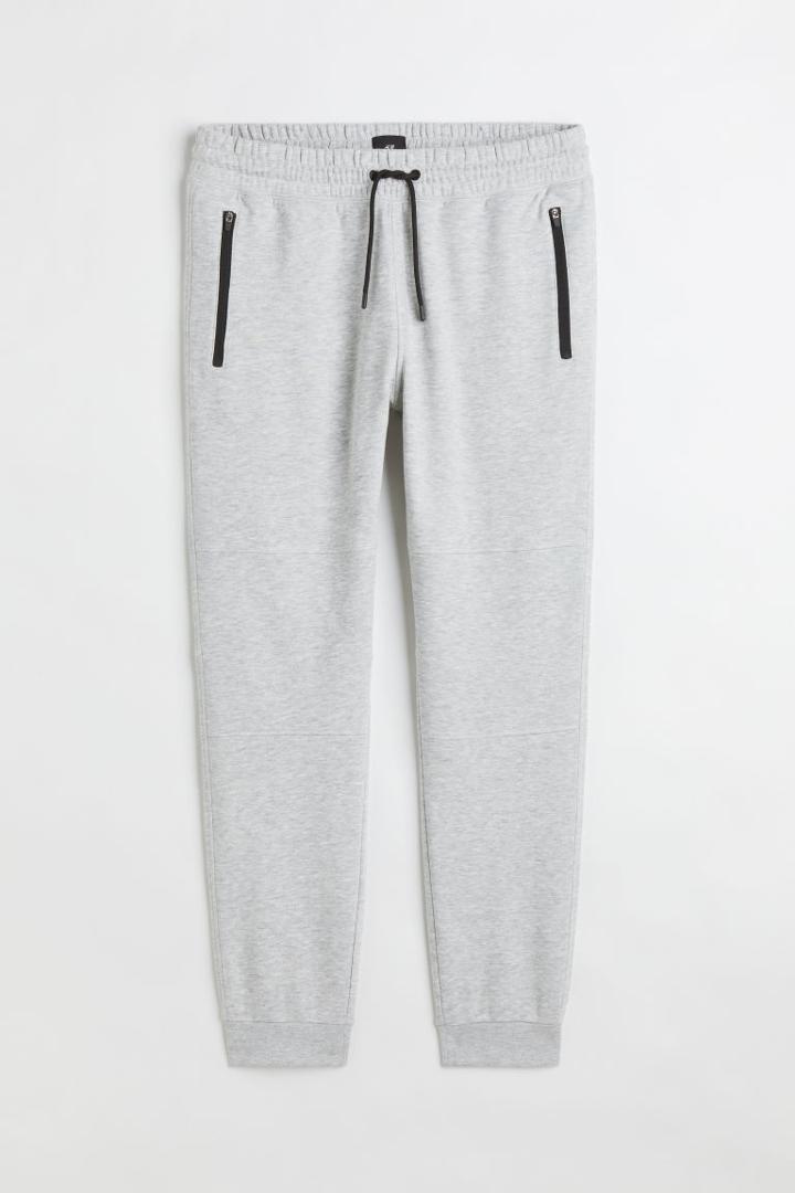 H & M - Slim Fit Sweatpants - Gray