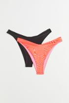 H & M - 2-pack Bikini Bottoms - Orange