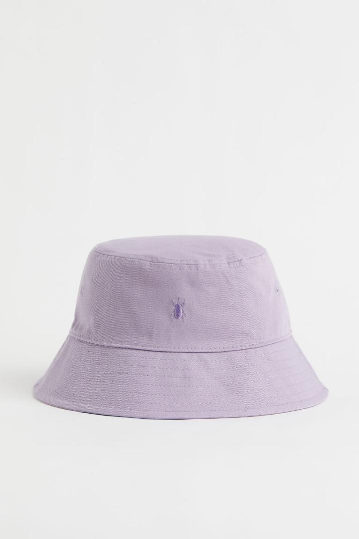 H & M - Cotton Bucket Hat - Purple