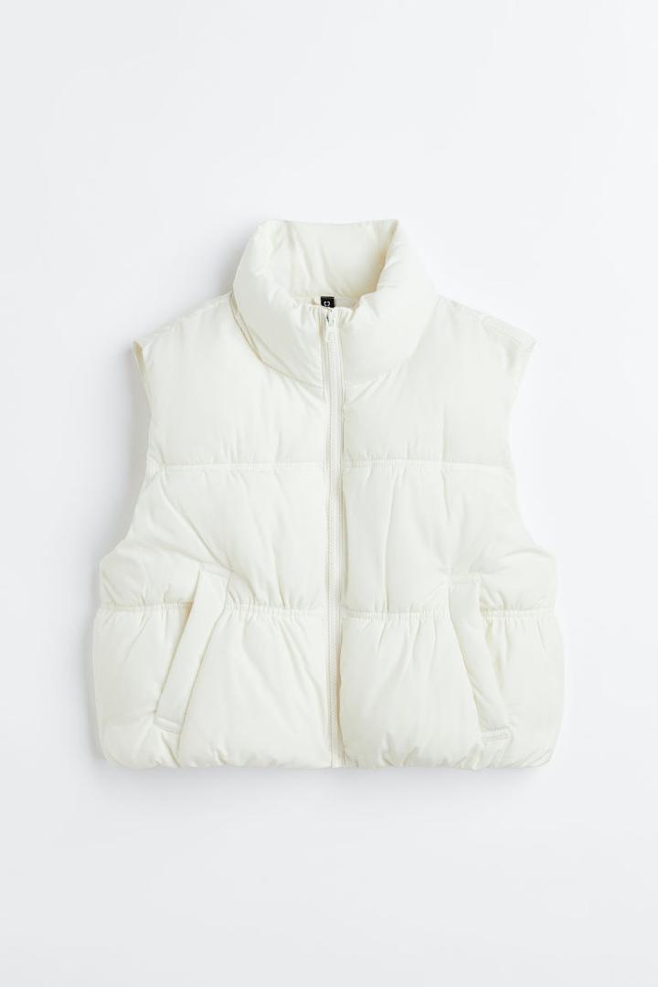 H & M - Puffer Vest - White