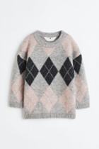 H & M - Oversized Knit Sweater - Gray