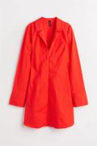 H & M - Short Shirt Dress - Orange