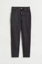 H & M - Mom Loose-fit High Ankle Jeans - Gray