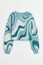 H & M - Oversized Sweater - Turquoise