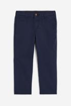 H & M - Relaxed Fit Cotton Chinos - Blue
