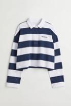 H & M - Rugby Crop Shirt - Blue