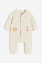 H & M - Jersey Jumpsuit - Beige