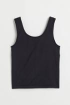 H & M - Seamless Sports Top - Black