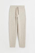H & M - Fine-knit Joggers - Beige