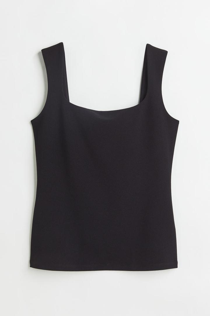 H & M - Fitted Top - Black