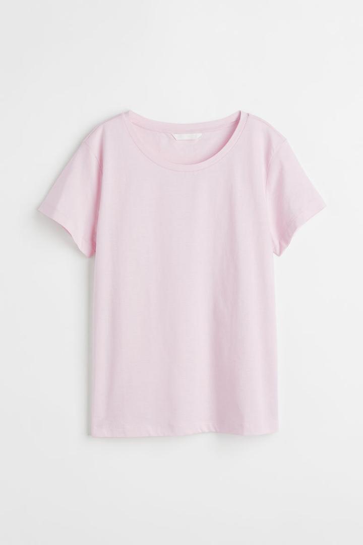 H & M - Cotton T-shirt - Pink