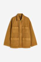H & M - Boxy Twill Jacket - Beige