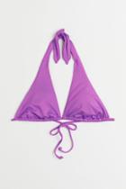 H & M - Padded Triangle Bikini Top - Purple