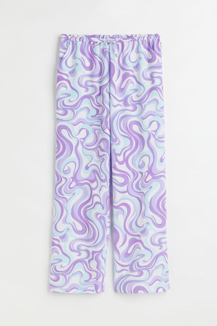 H & M - Wide-leg Pants - White
