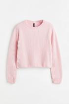 H & M - Rib-knit Sweater - Pink