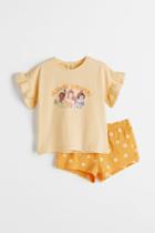 H & M - 2-piece Printed Set - Yellow