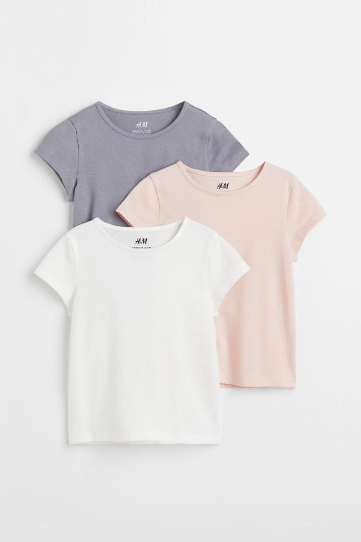 H & M - 3-pack T-shirts - Orange