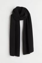 H & M - Cashmere-blend Scarf - Black