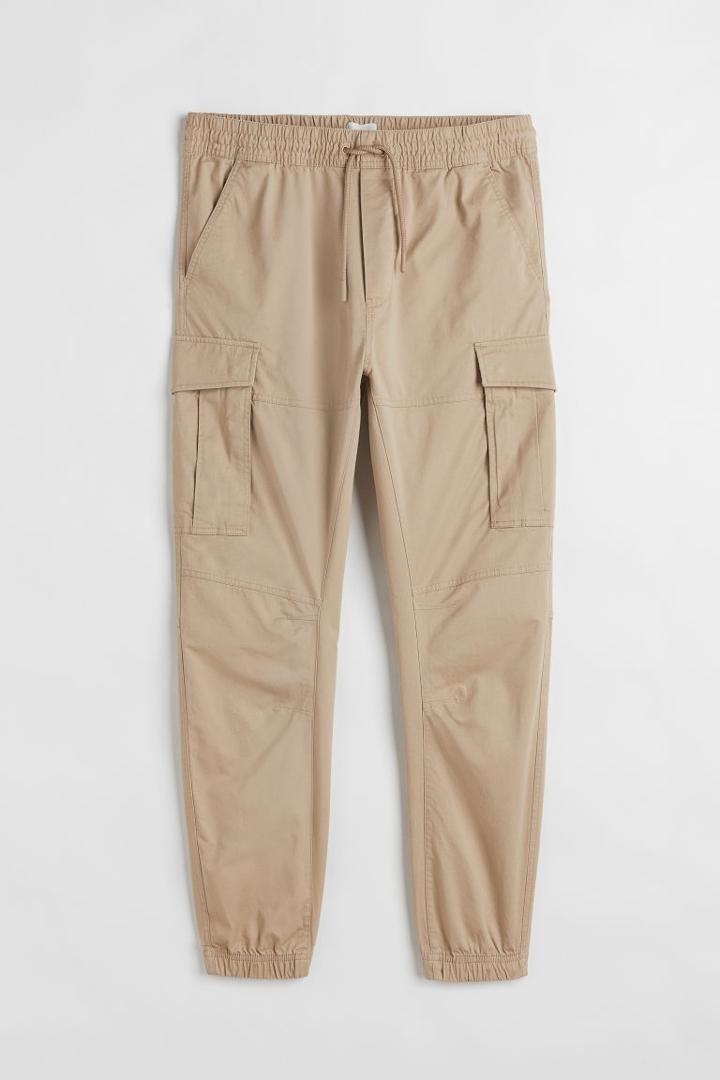 H & M - Cargo Joggers - Beige
