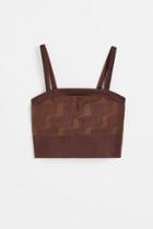 H & M - Seamless Light Support Bandeau Sports Top - Brown