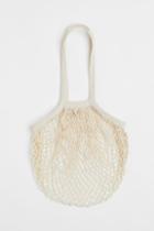 H & M - Cotton Mesh Tote - White