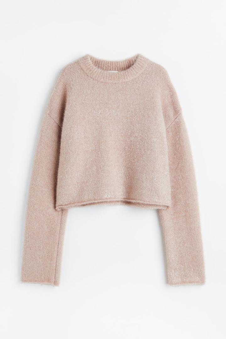 H & M - Glittery Sweater - Beige