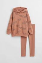 H & M - 2-piece Cozy Cotton Set - Orange