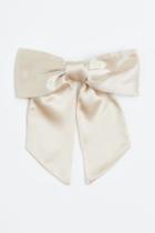 H & M - Hair Clip With Bow - Beige