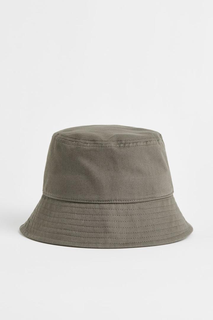 H & M - Cotton Bucket Hat - Green