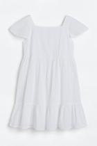 H & M - Tiered Dress - White