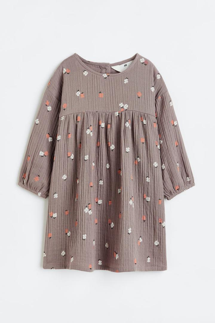 H & M - A-line Dress - Brown