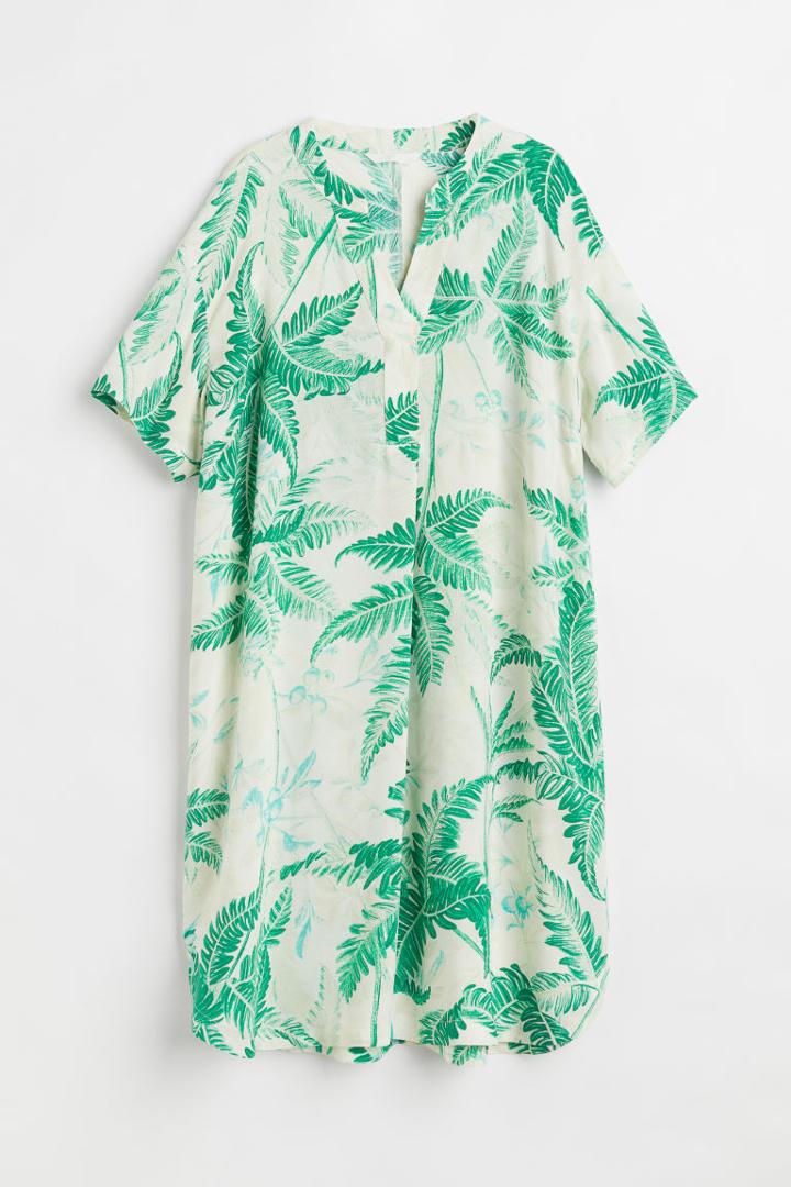 H & M - V-neck Tunic - Green