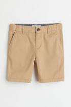 H & M - Cotton Chino Shorts - Beige