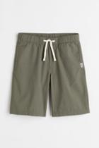 H & M - Cotton Shorts - Green