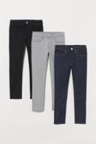 H & M - 3-pack Skinny Fit Jeans - Black