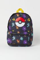 H & M - Printed Backpack - Gray