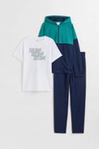 H & M - 3-piece Sports Set - Green