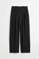 H & M - Tailored Jersey Pants - Black