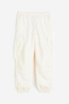 H & M - Low-waist Parachute Pants - White
