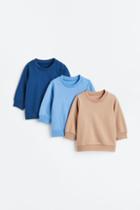 H & M - 3-pack Cotton Sweatshirts - Blue