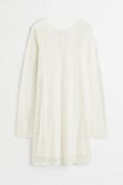 H & M - Lace-knit Dress - White