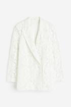 H & M - Lace Blazer - White