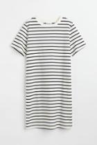 H & M - Cotton T-shirt Dress - White