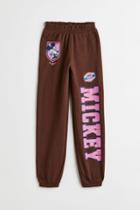 H & M - Printed Joggers - Brown