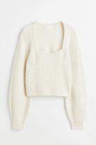 H & M - Rib-knit Jumper - White