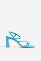 H & M - Heeled Sandals - Turquoise
