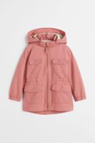 H & M - Cotton Twill Parka - Pink